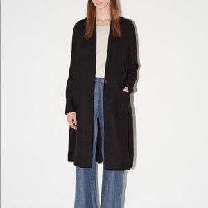 Raquel Allegra black linen duster